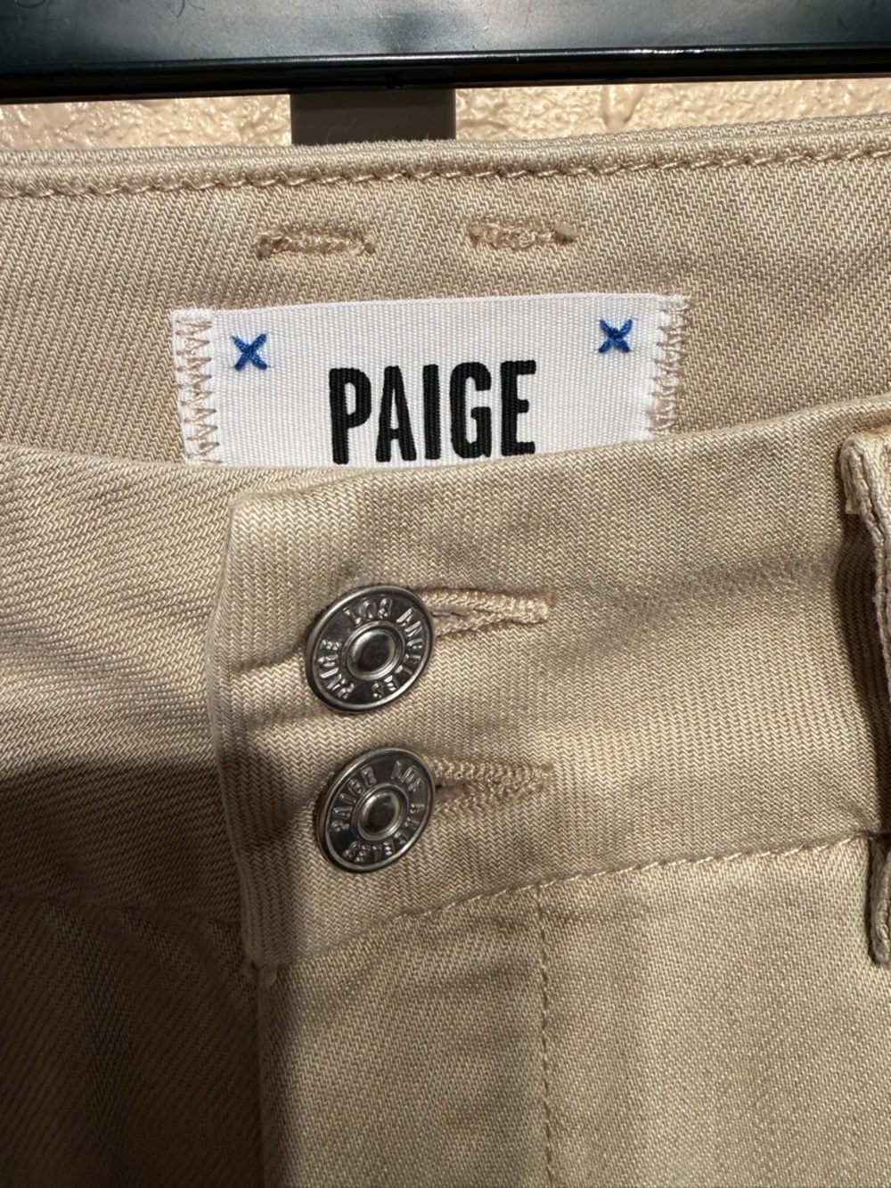 Paige utility cargo pants women’s size 24 khaki mid rise straight leg - Picture 5 of 9